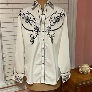 Vintage Embroidered Western Shirt